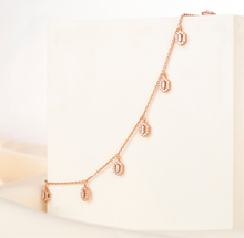 Load image into Gallery viewer, 18K Gold and Diamond Hexagon Halo Chain Necklace
