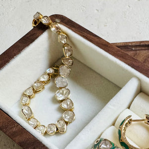 18K Gold Polki Bracelet