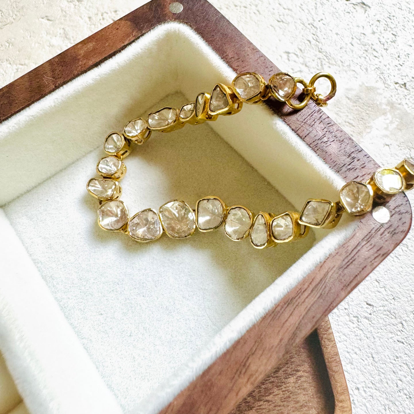 18K Gold Polki Bracelet