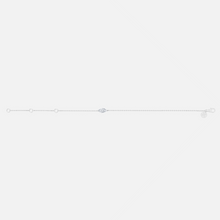 Load image into Gallery viewer, 18K White Gold Marquise Solitaire Chain Bracelet
