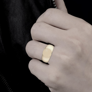 18K Yellow Gold Loop Bold Ring