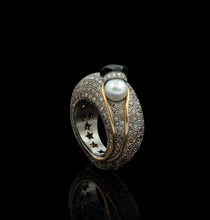 Load image into Gallery viewer, The Comet Ring in 18K White and Yellow Gold
