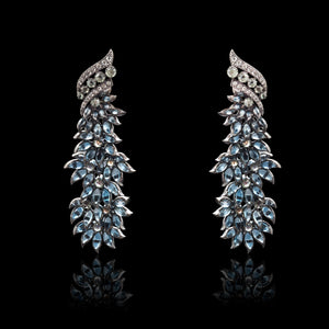 Touch-Me-Not Earrings in 18K White Gold