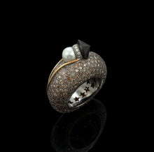 Load image into Gallery viewer, The Comet Ring in 18K White and Yellow Gold
