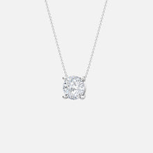 Load image into Gallery viewer, 18K White Gold Round Solitaire Pendant
