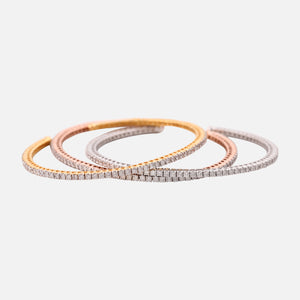 18K Gold Diamond Patti Cuff Bangle