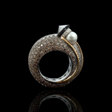 Load image into Gallery viewer, The Comet Ring in 18K White and Yellow Gold
